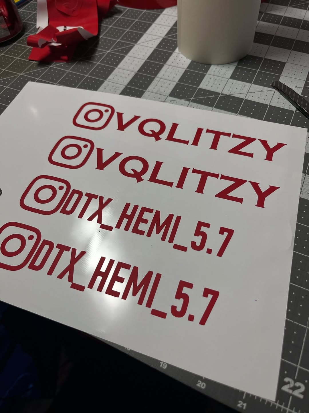 VQLITZY custom vinyl decal by Shaggy Decals in Dallas–Fort Worth